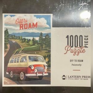 'Off to Roam' 1000 Piece Jigsaw Puzzle - 18.5 x 28 NIB Shrink Wrapped Gift